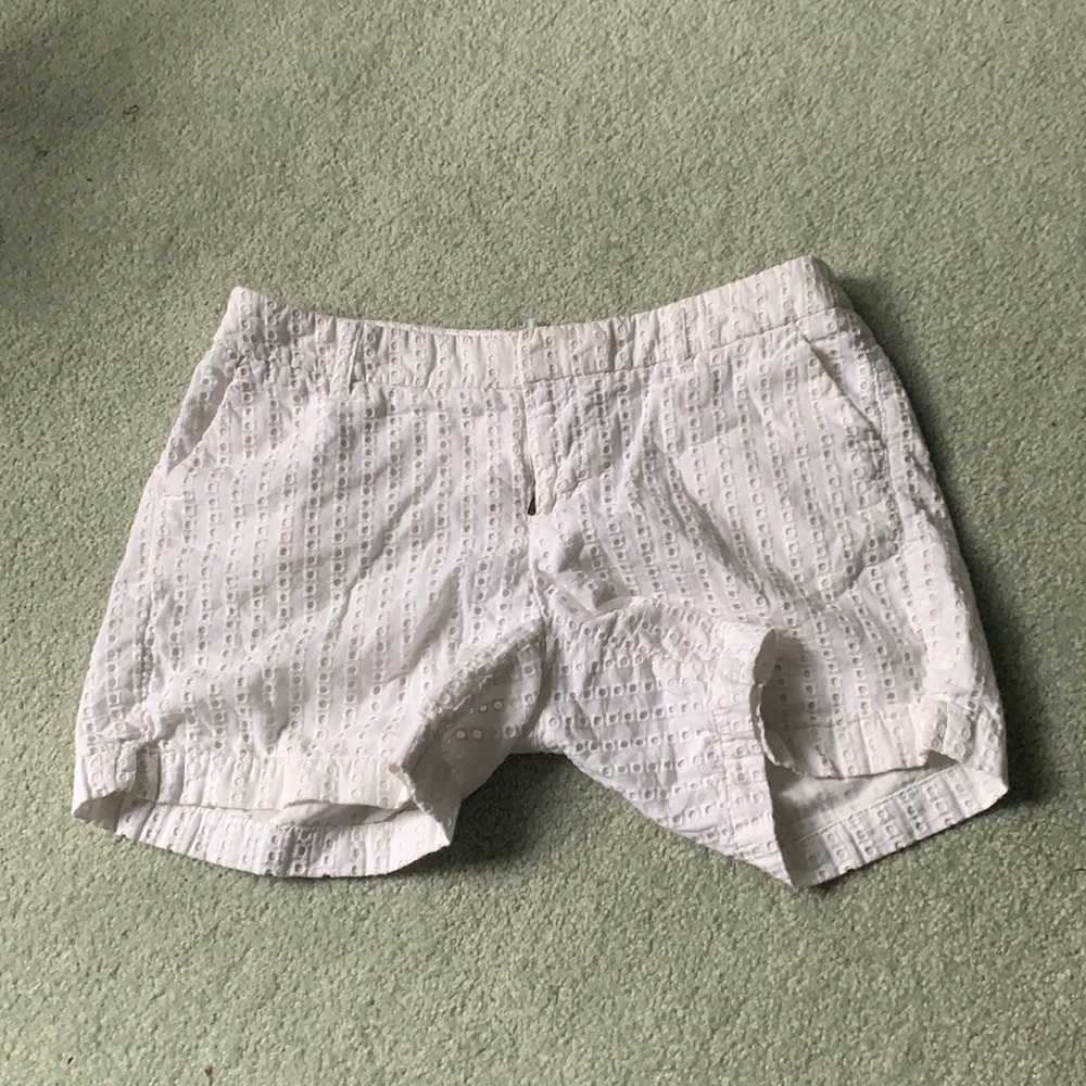 Merona white shorts with details